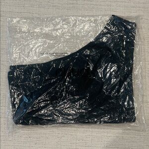 Nuuds Black One-Shoulder Bodysuit